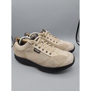 MBT Shoes Mens Size 10 Beige Suede Leather Rocker Sole Walking Sneakers  Shoes